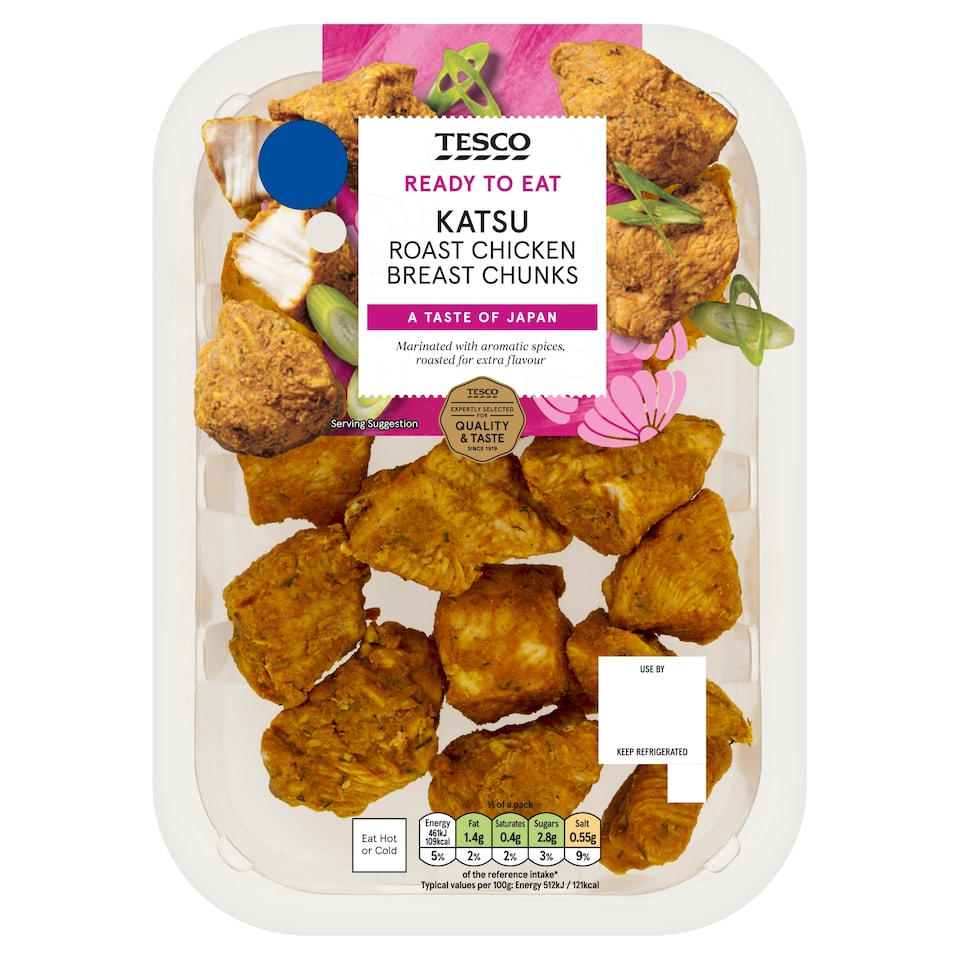 Tesco Katsu Roast Chicken Breast Chunks 180g