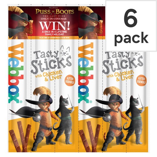 box Cat Sticks Chicken & Liver 6'S Tesco Groceries