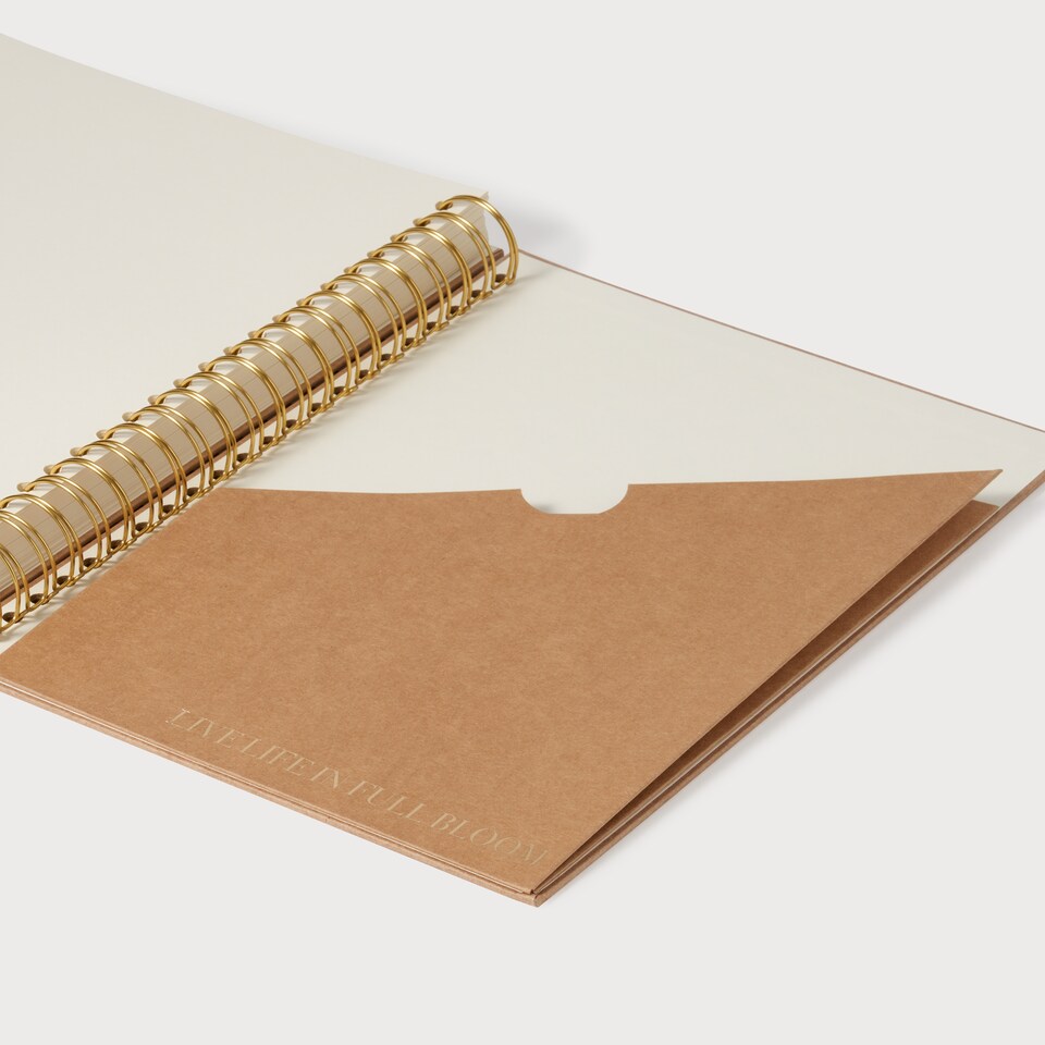 image 1 of Paperchase Full Bloom A4 Wiro Craft Notebook