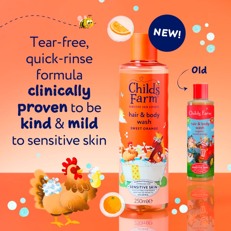 image 1 of Childs Farm Hair & Body Wash - Sweet Orange 250ml