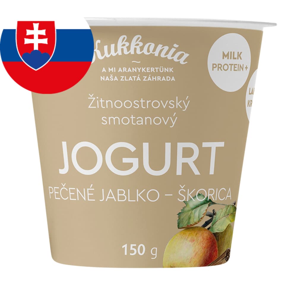 Kukkonia Žitnoostrovský smotanový jogurt pečené jablko-škorica 150 g