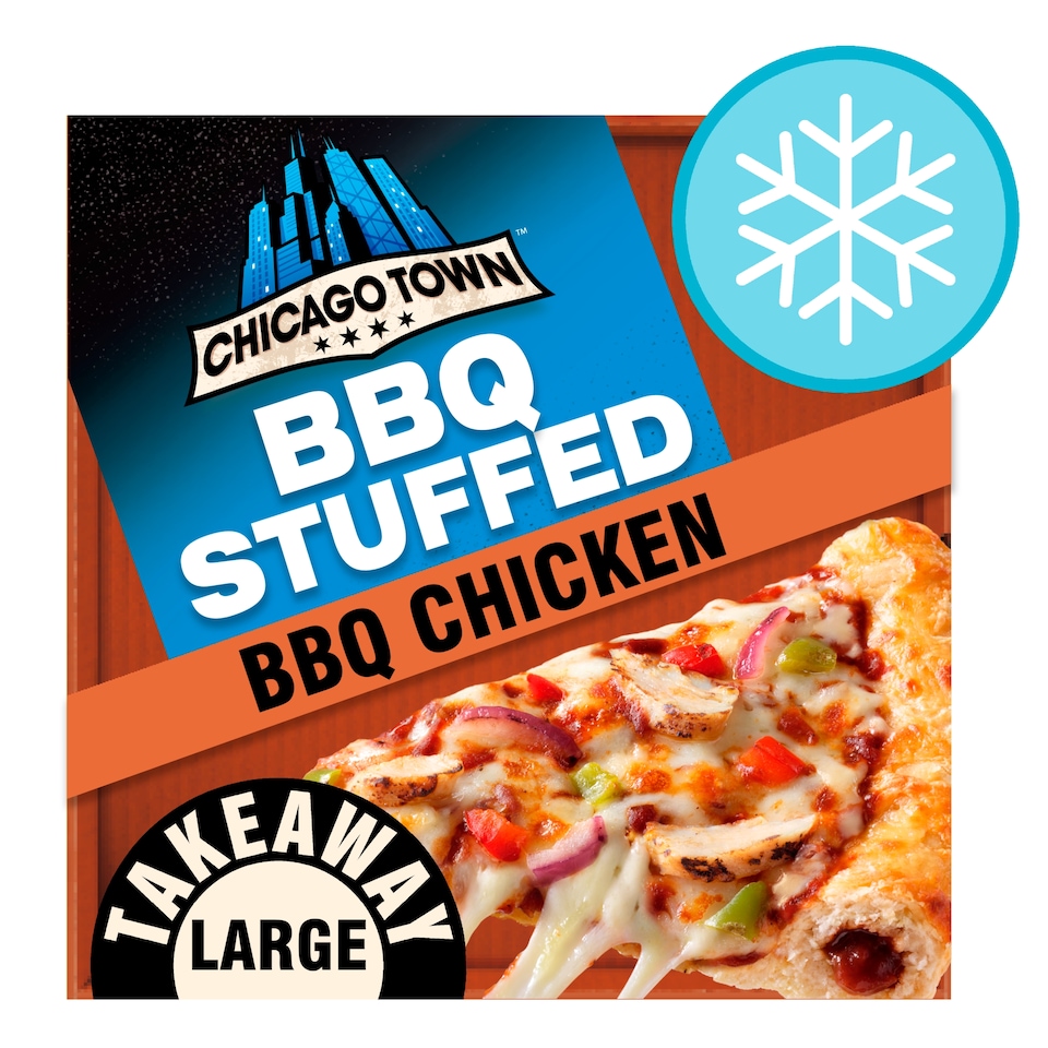 image 1 of Chicago Town Takeaway Stuffed Crust BBQ Chicken Pizza 668g