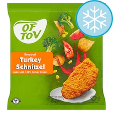 Turkey Schnitzel Breaded Turkey Cooked