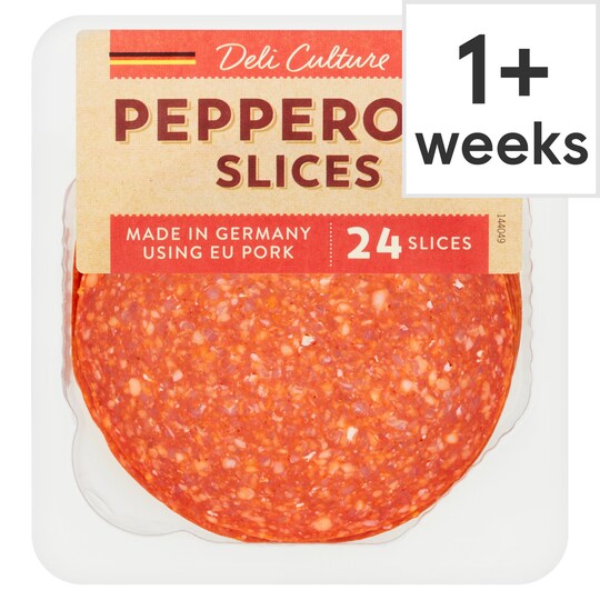 Deli Culture German Pepperoni 24 Slices 250G Tesco Groceries