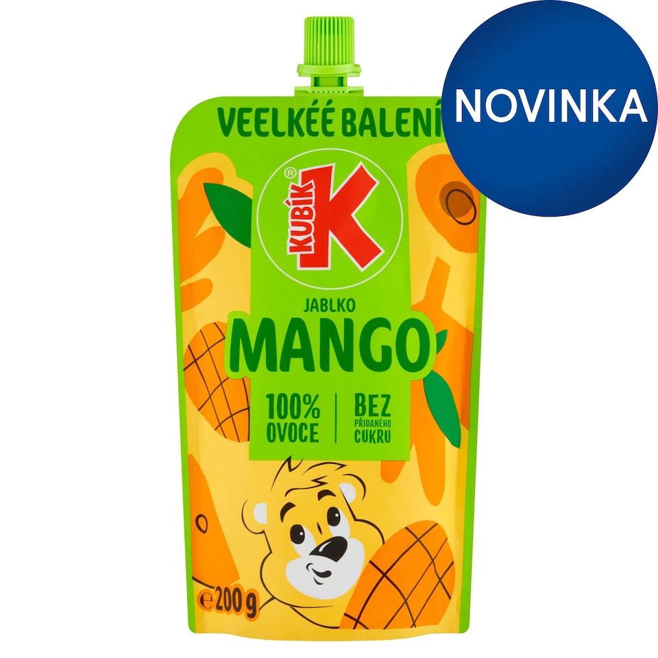 image 1 of Kubík 100% husté pyré z jablka a manga 200 g