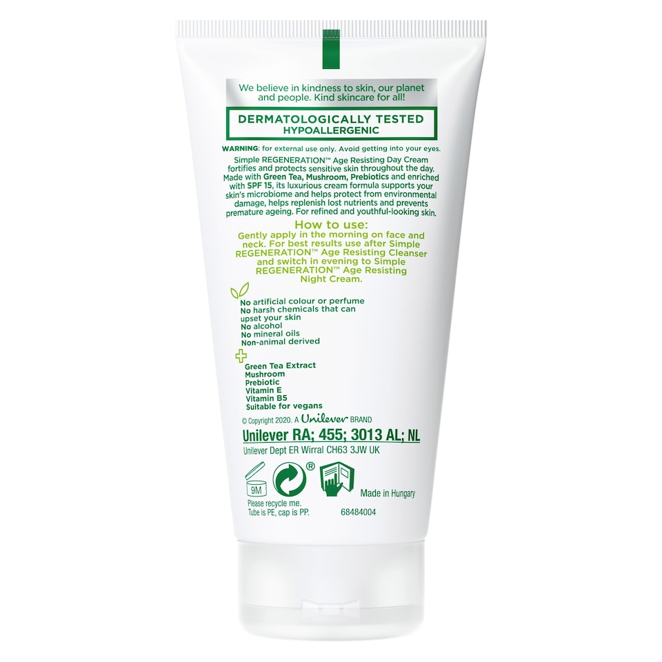 image 1 of Simple Age Resisting Day Cream Spf 15 50Ml