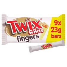 Twix White Chocolate Biscuit Fingers 9x 23g