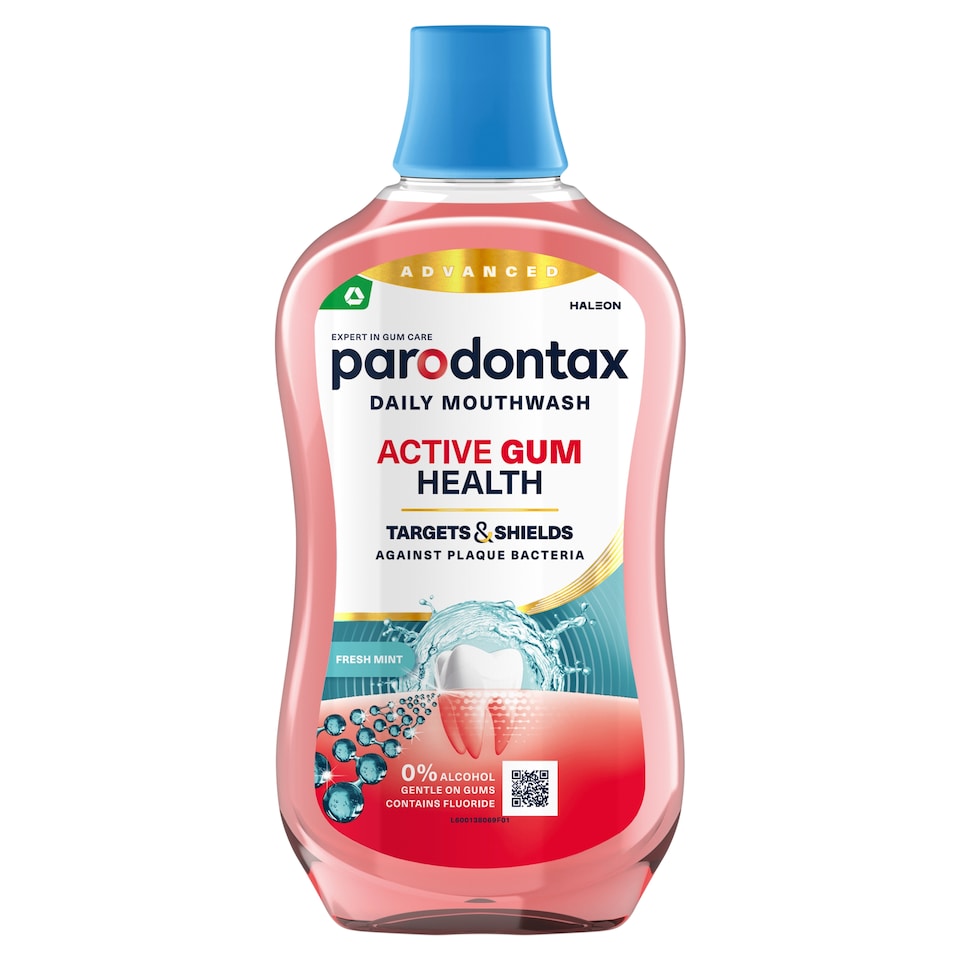 Parodontax Active Gum Health Fresh Mint alkoholmentes szájvíz fluoriddal 500 ml
