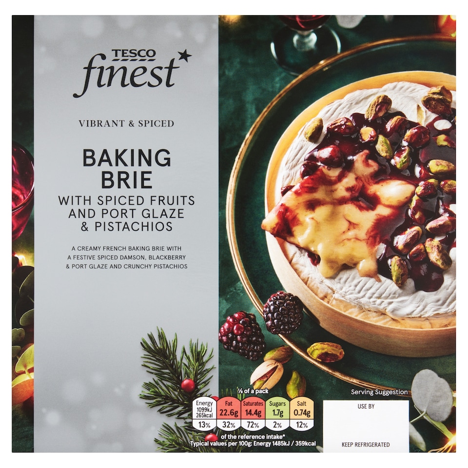 Finest Baking Brie with Winter Fruits & Port Glaze and Pistachios 590g