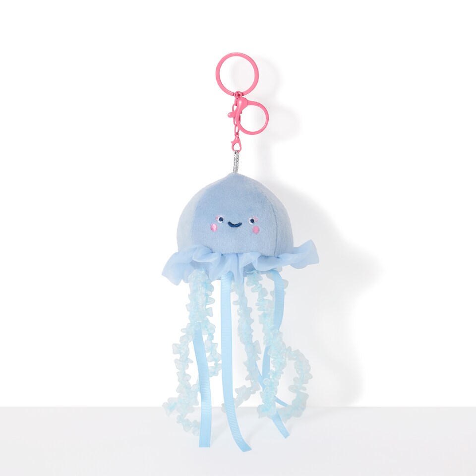 image 1 of Paperchase Happy As a Fish Jellyfish keyring