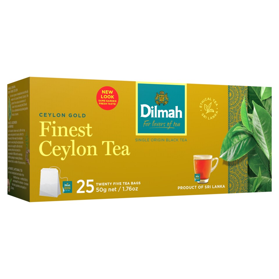 Dilmah Ceylon Gold cejlonský černý čaj pravý 25 x 2g (50g)