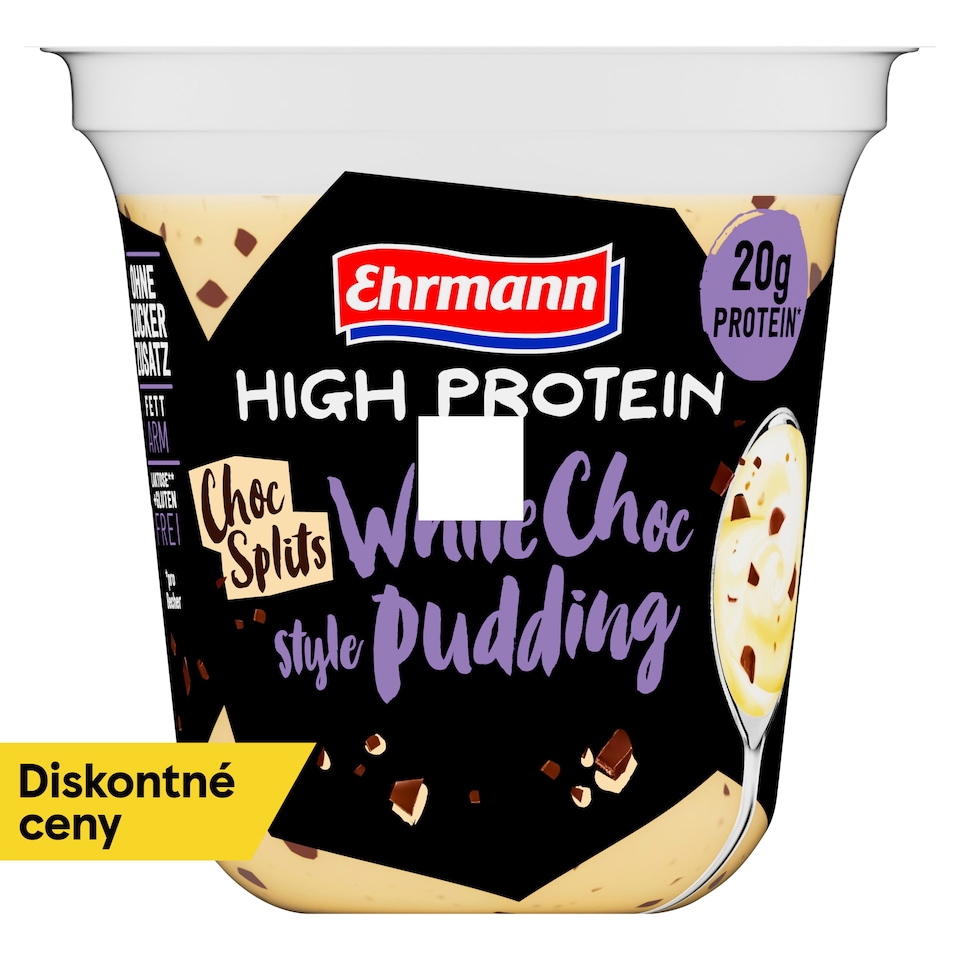 obrázok 1 z Ehrmann High Protein Pudding White Choc Style Chocsplits 230 g