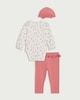 image 2 of F&F Baby 3-Piece Pure Cotton Set in Pink