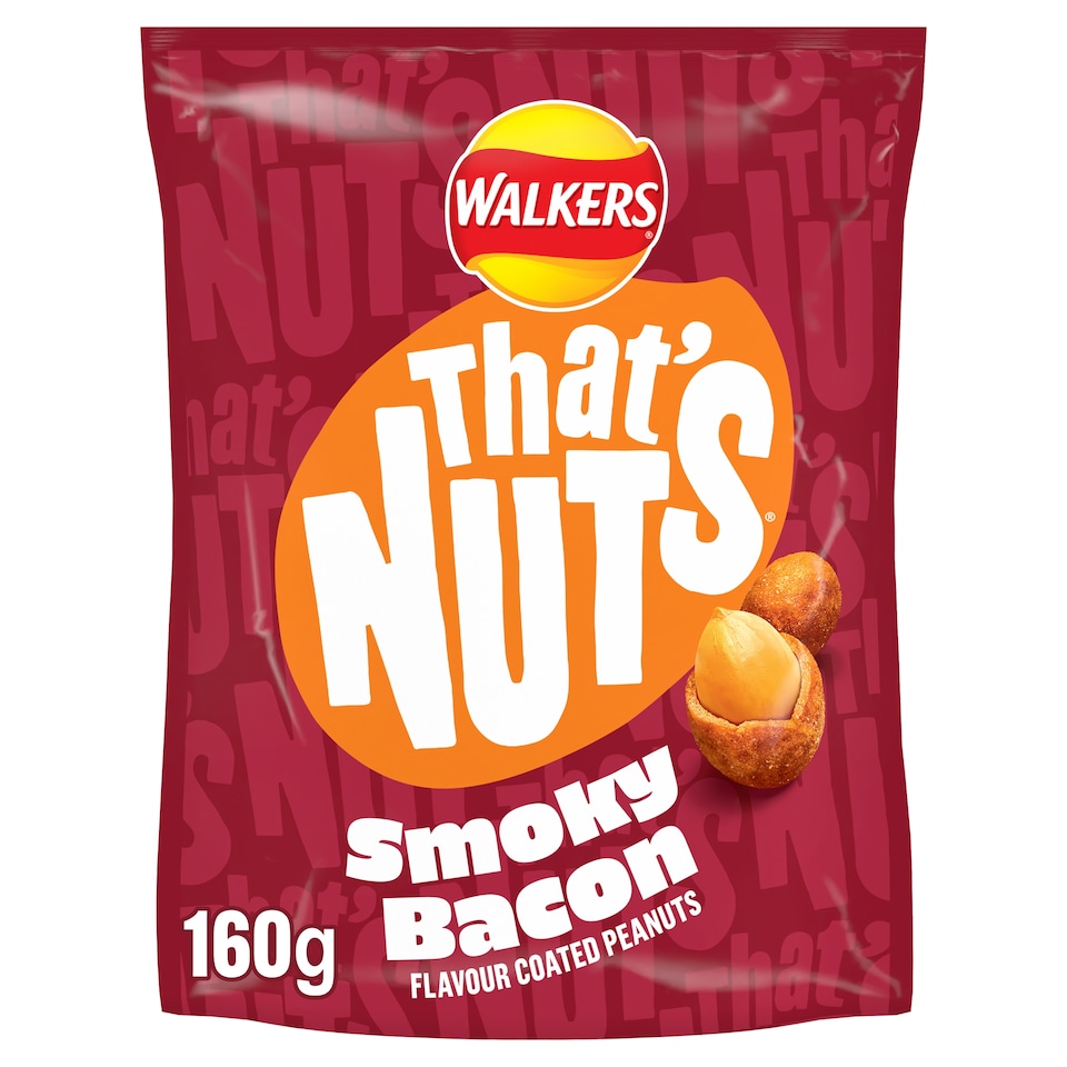 image 1 of Walkers Thats Nuts Smoky Bacon 160g