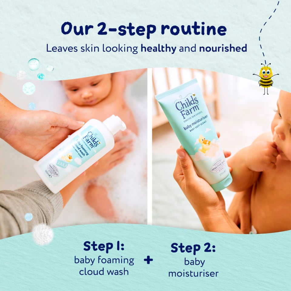 image 1 of Childs Farm Baby Foaming Cloud Wash, Baby Soft Scent 160ml 