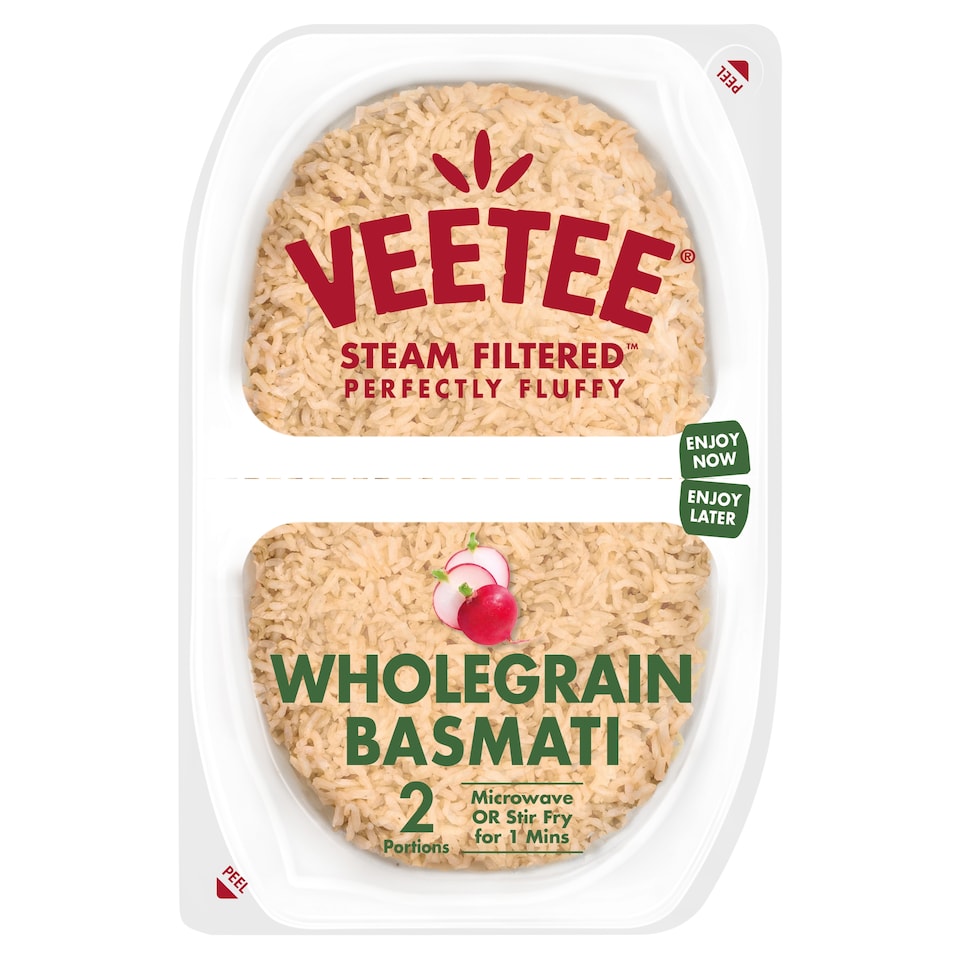 Veetee Wholegrain Basmati Rice Pots 2X130g