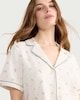 image 1 of F&F Pure Cotton Floral Print Revere Short Pyjama Set in Multi Green