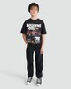 image 2 of F&F Boys Pure Cotton Slogan Short Sleeved T-Shirt in Black