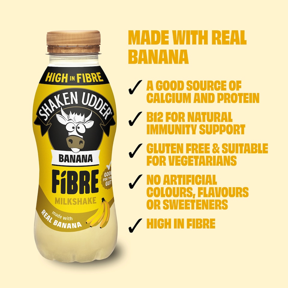 image 1 of Shaken Udder Banana Fibre Milkshake 330ml