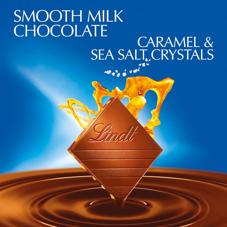 image 1 of Lindt Excellence Milk Sea Salt Caramel Chocolate 100G