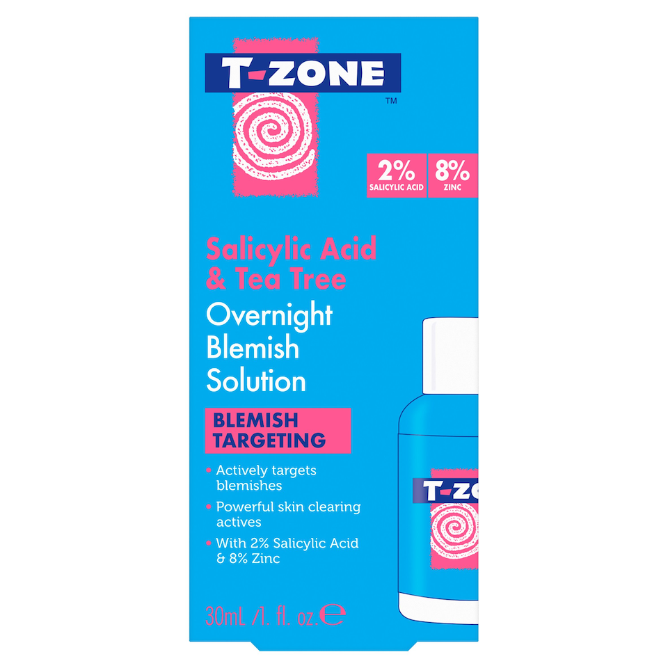 T-ZONE SALICYLIC & TEA TREE OVERNIGHT BLEMISH SOLUTION 30ml