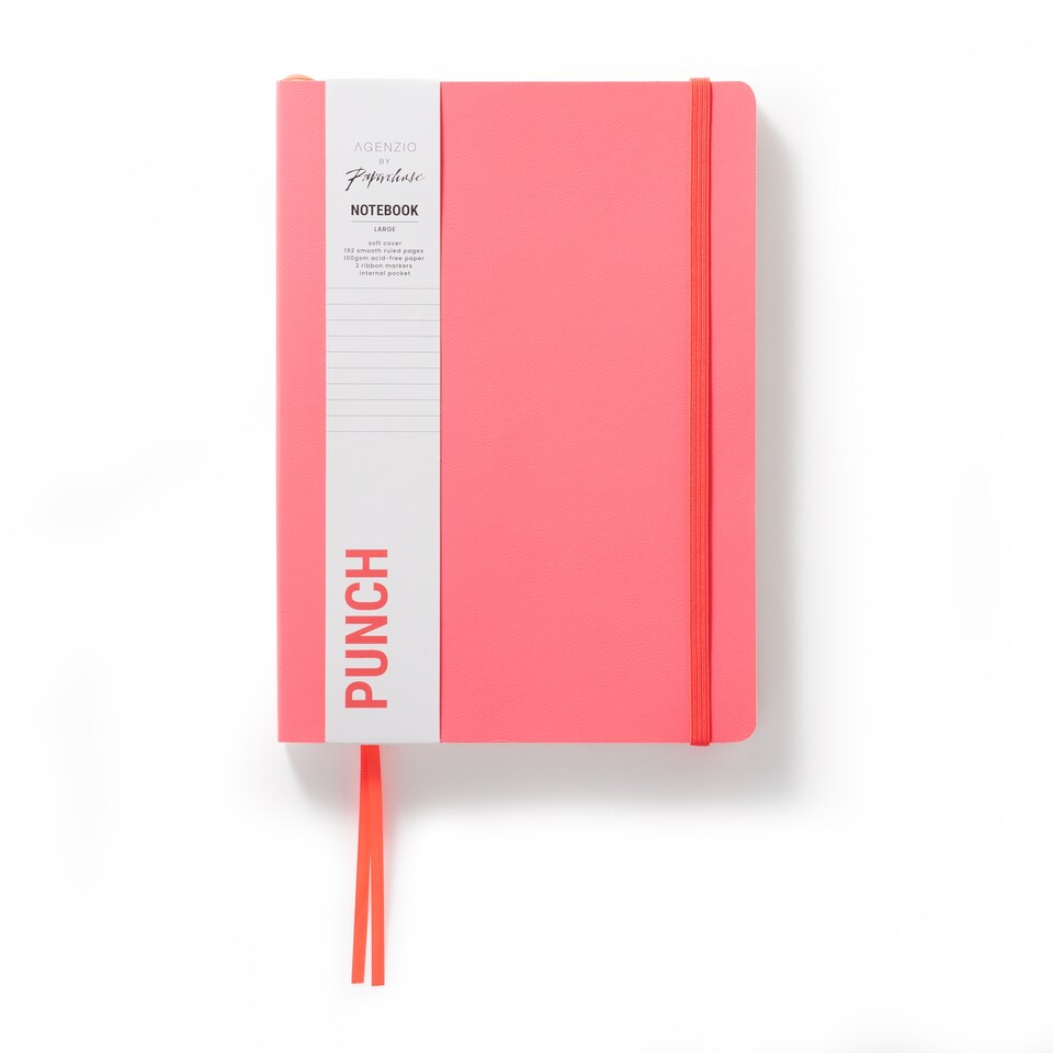 image 1 of Paperchase Agenzio Large Punch Ruled Notebook