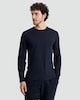 image 2 of F&F Pure Cotton Regular Fit Crew Neck Long Sleeved Top in Navy