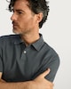 image 1 of F&F Cotton Rich Short Sleeved Polo Shirt in Grey