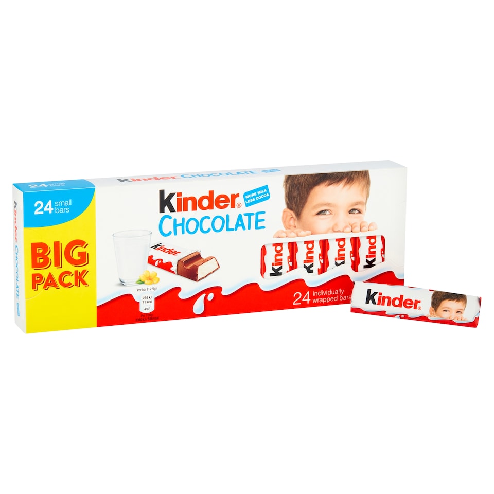 image 1 of Kinder Chocolate Bars 24 X 12.5G