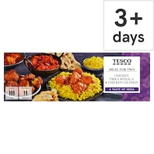 Tesco Chicken Tikka Masala & Chicken Jalfrezi Meal For Two 1.197Kg