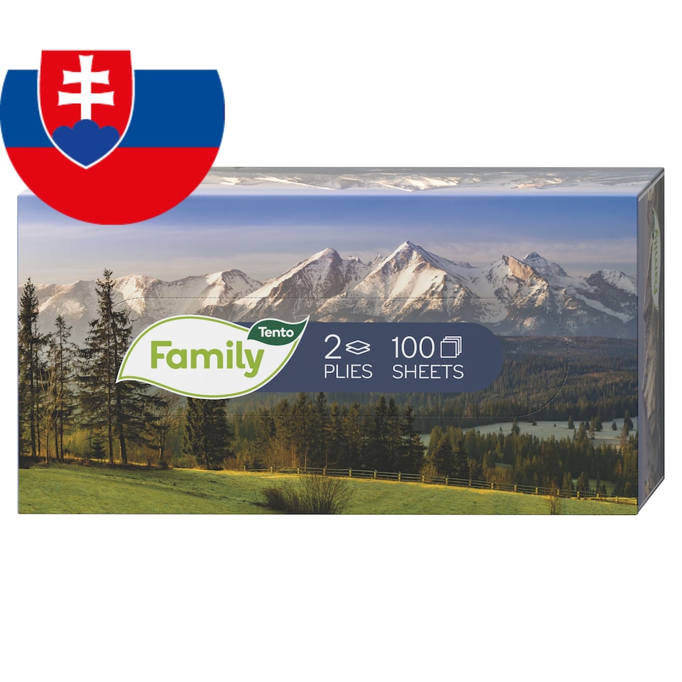 obrázok 1 z Tento Family Krabička s vreckovkami 2-vrstvové 100 ks