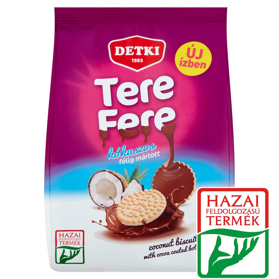 Detki Tere-fere kókuszos omlós keksz étbevonóval 150 g