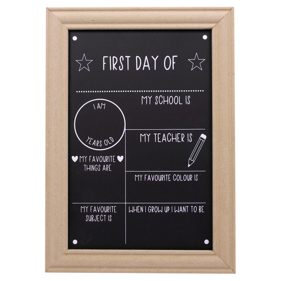 Kids Back To School Chalkboard