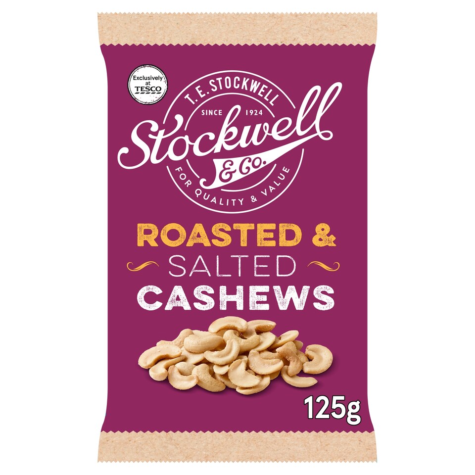 Stockwell & Co Roasted & Salted Cashews 125G
