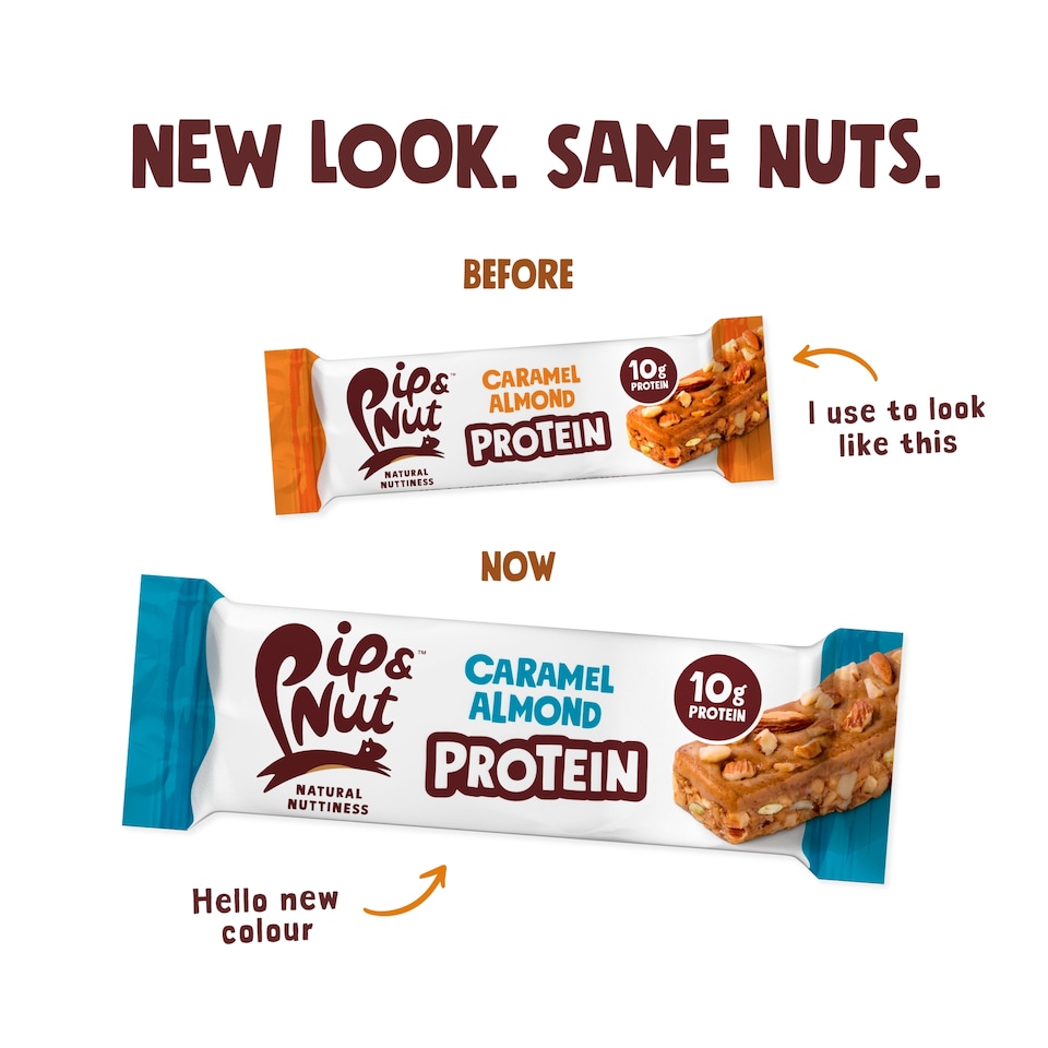 image 1 of Pip & Nut Protein Caramel Almond Bars 3x45g