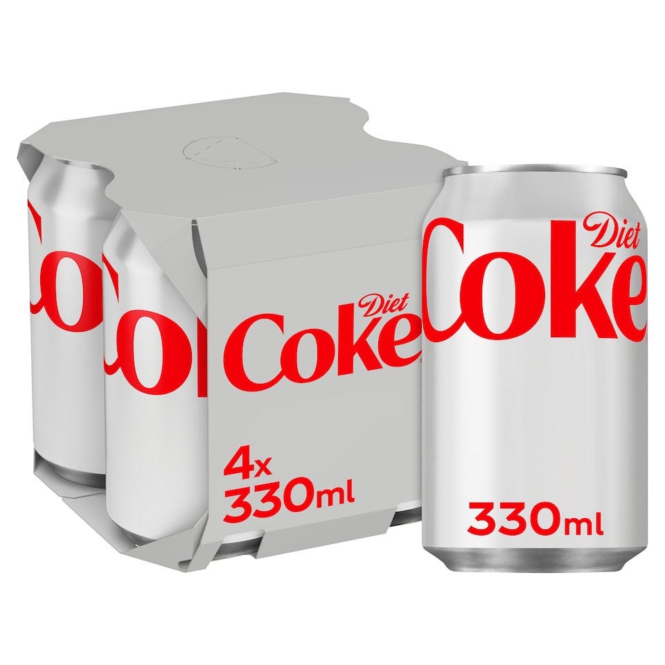 image 1 of Diet Coke 4X330ml 4X330ml