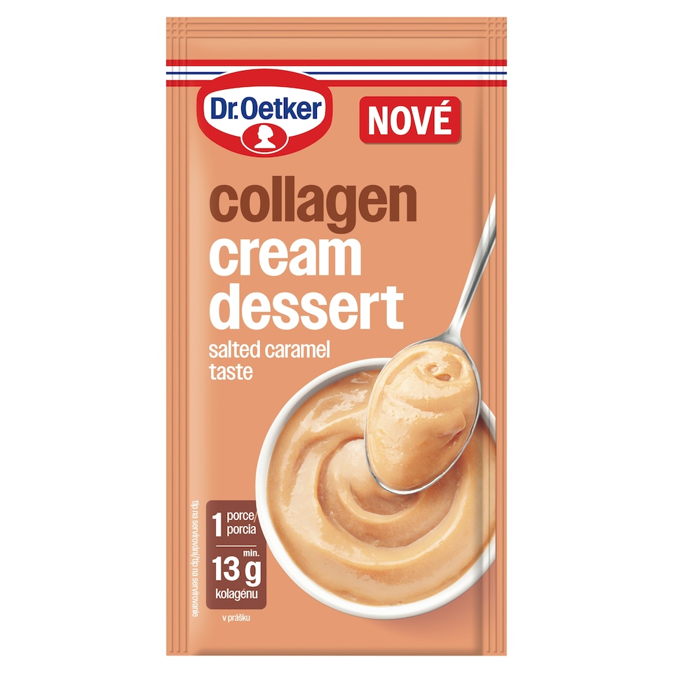 Dr. Oetker Collagen Cream Dessert s karamelovou příchutí 32g