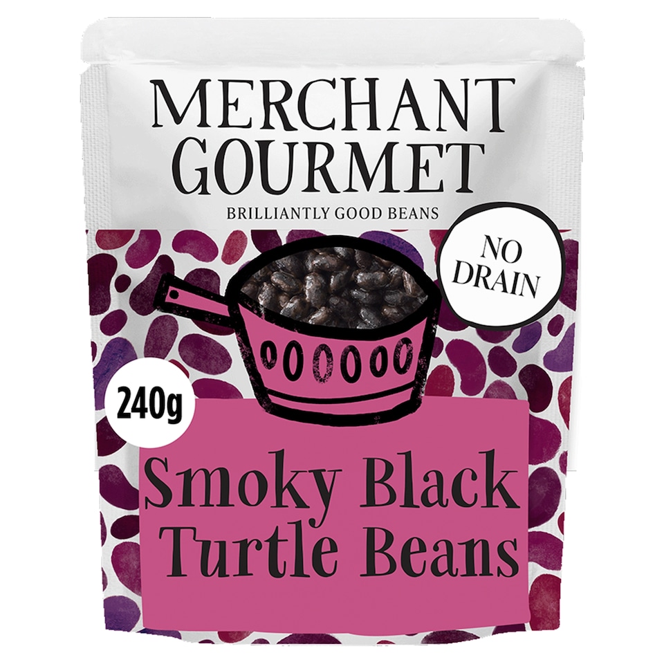 image 1 of Merchant Gourmet Smoky Black Turtle Beans 240g