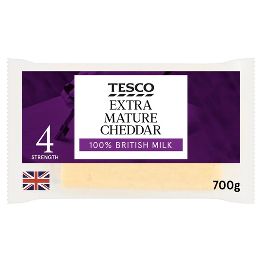Tesco Extra Mature Cheddar 700G Tesco Groceries