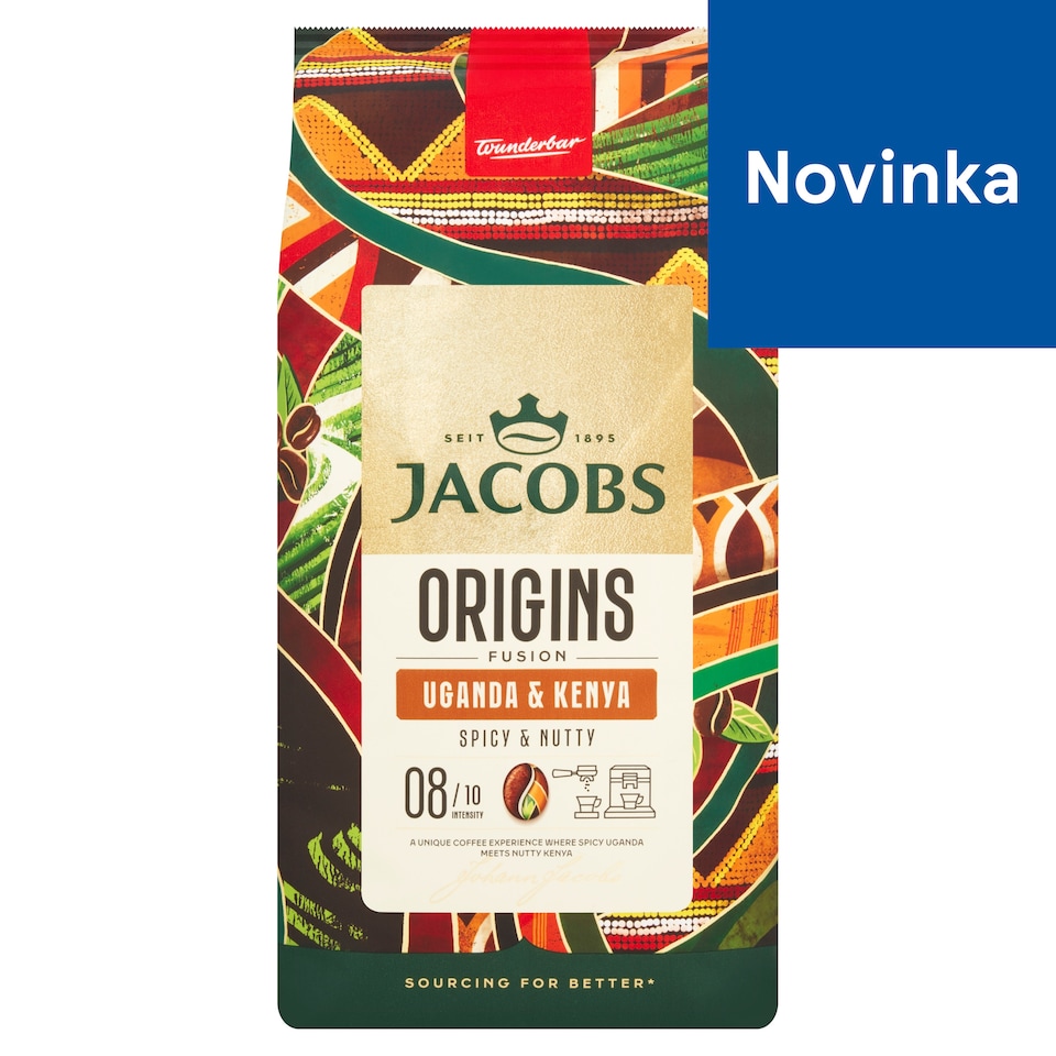 image 1 of Jacobs Origins Fusion Uganda & Kenya káva pražená zrnková 1000 g