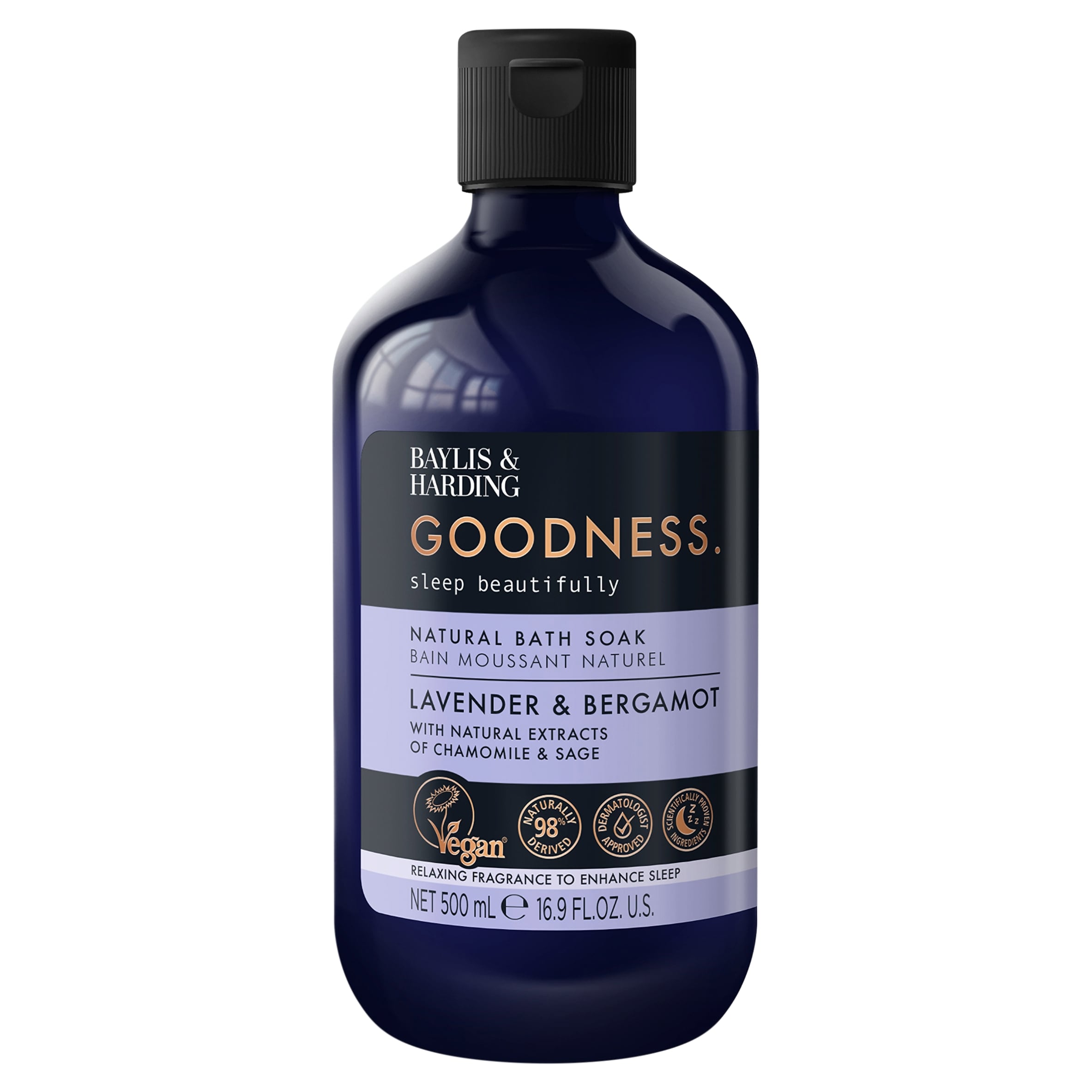 Baylis & Harding Goodness Natural Bath Soak - Lavender & Bergamot 500ml