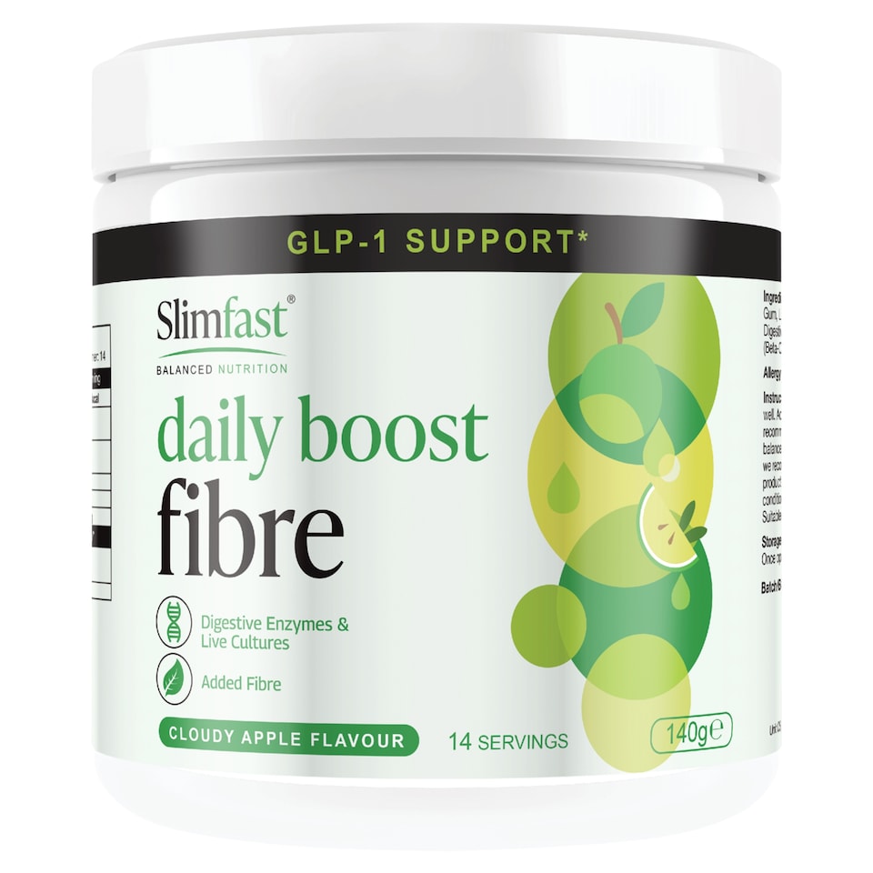 SlimFast Daily Boost Fibre Cloudy Apple Flavour 14 Servings 140g