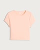 image 4 of F&F Cotton Rich Short Sleeved Cropped T-Shirt in Orange