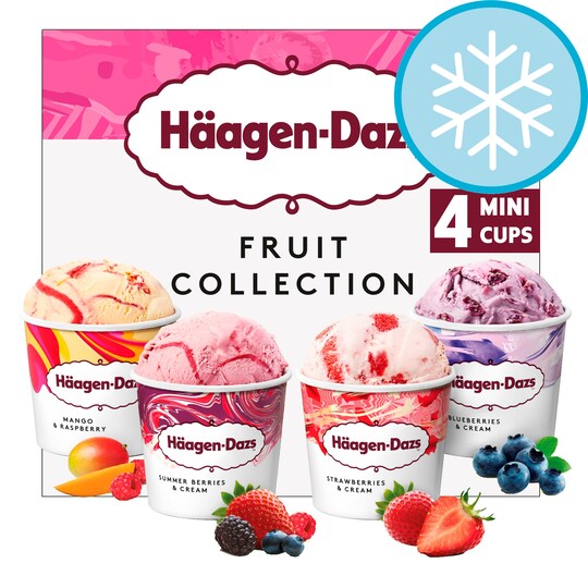 Haagen Dazs Fruit Ice Cream Collection Minicups 4X100ml