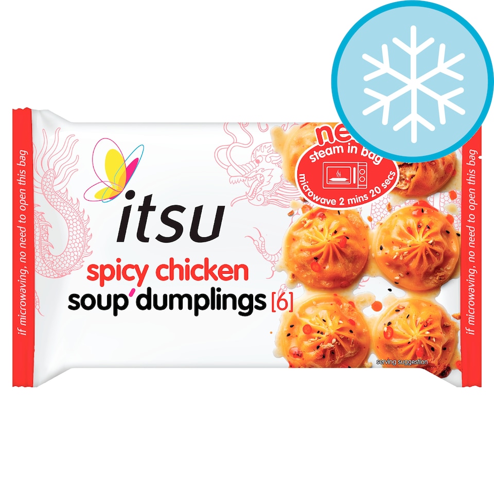 itsu spicy chicken soup'dumplings 168g