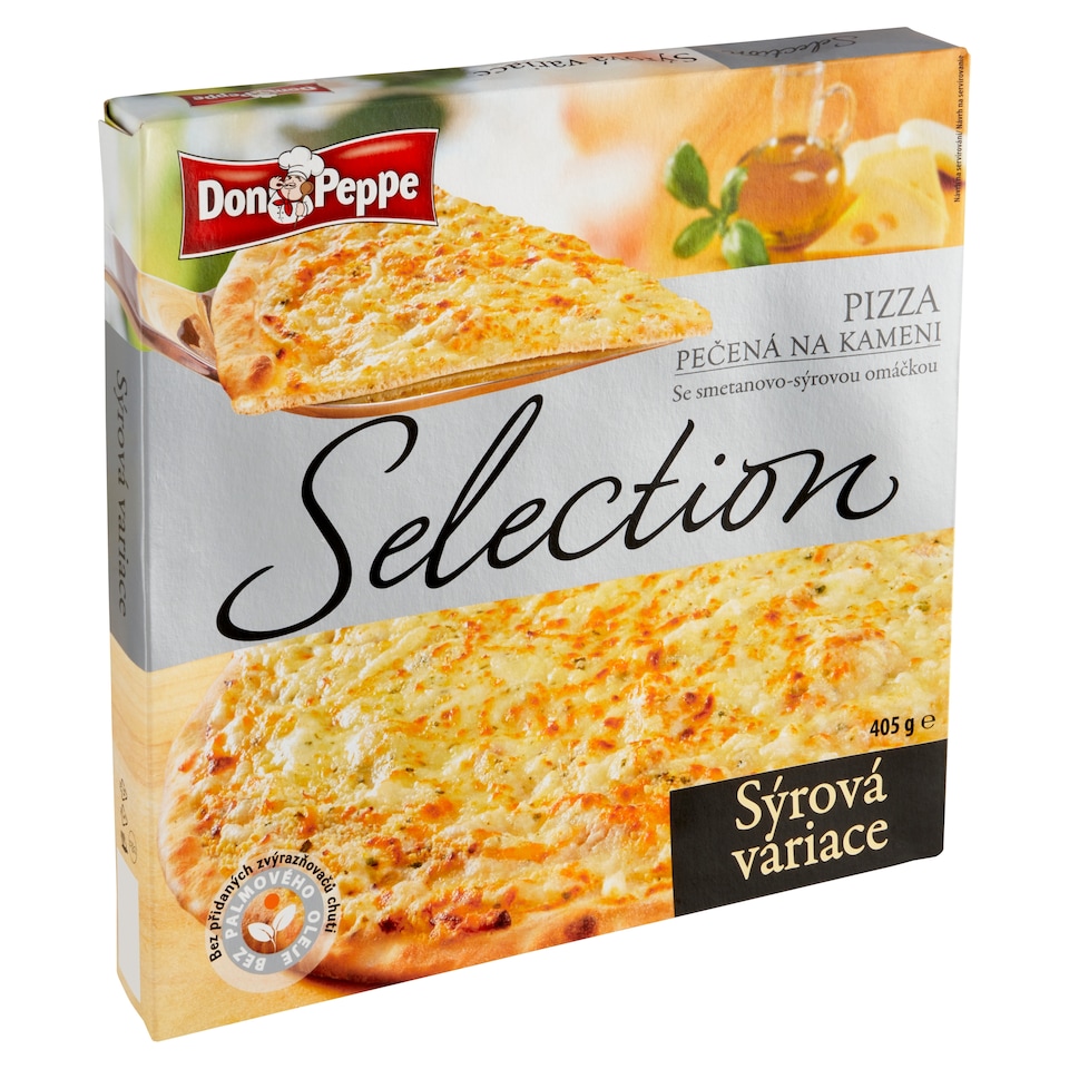 Obrázek 1 pro produkt Don Peppe Selection Pizza pečená na kameni sýrová variace 405g