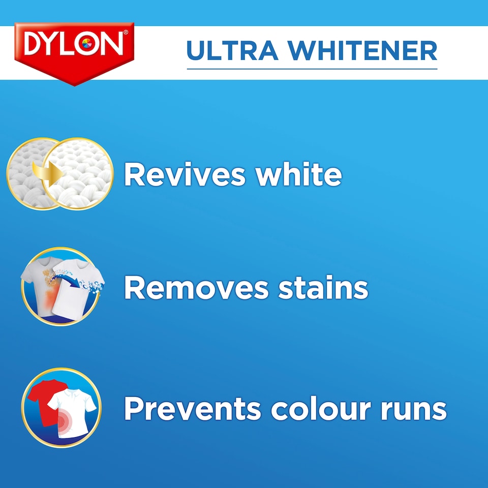 image 1 of Dylon Ultra Whitener 5 Sachets 150g