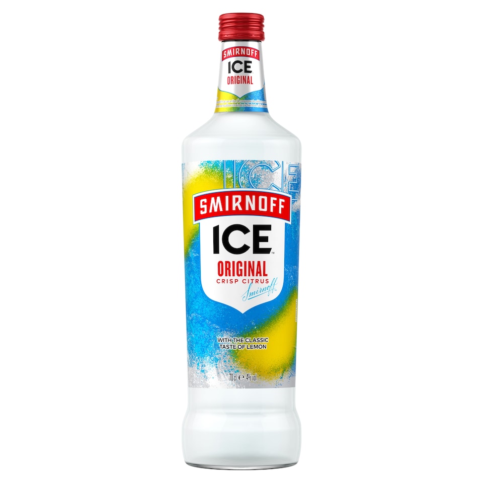 Smirnoff Ice Vodka Mixed Drink Bottle 4% Vol 70cl
