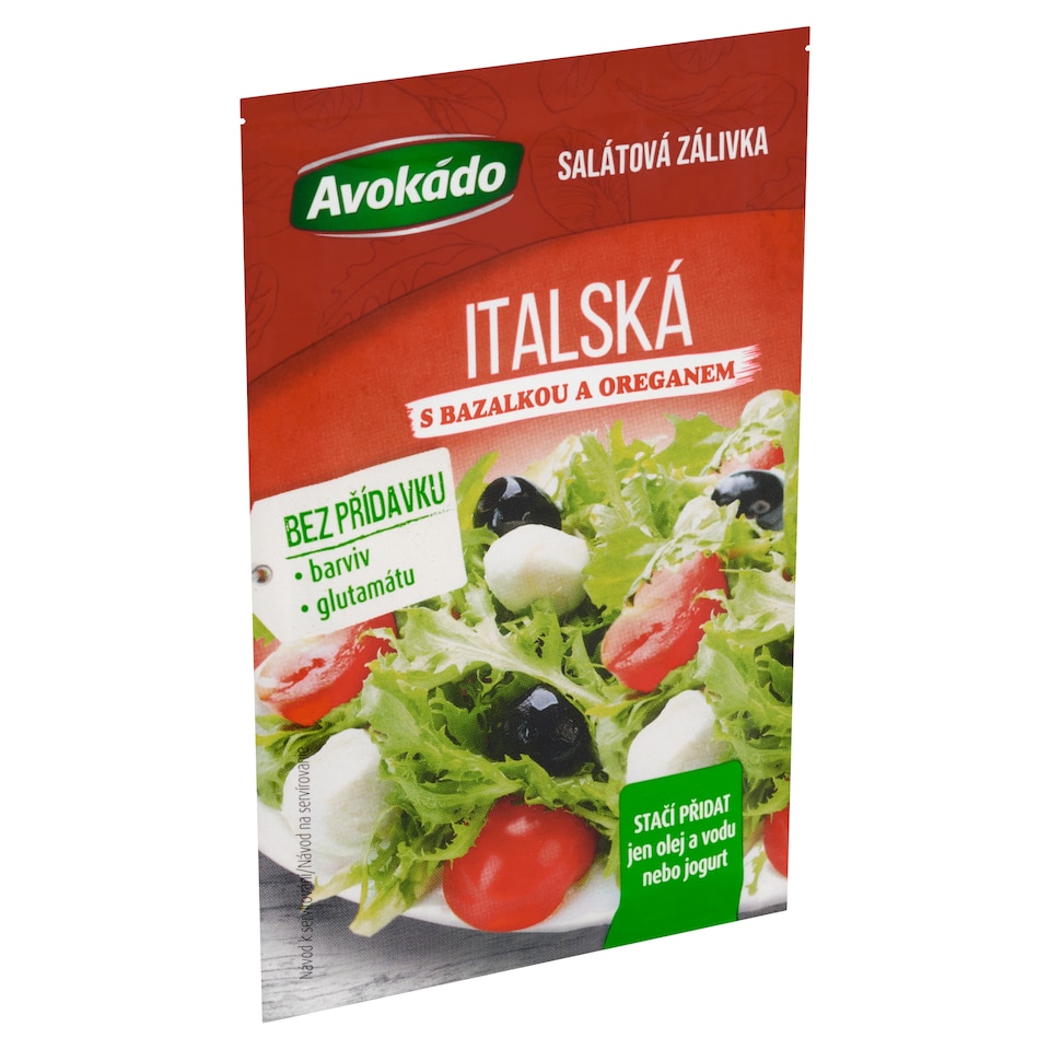 Obrázek 1 pro produkt Avokádo Salátová zálivka italská s bazalkou a oreganem 8g