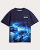 image 4 of F&F Pure Cotton Rage to Win Car Print T-Shirt in Black